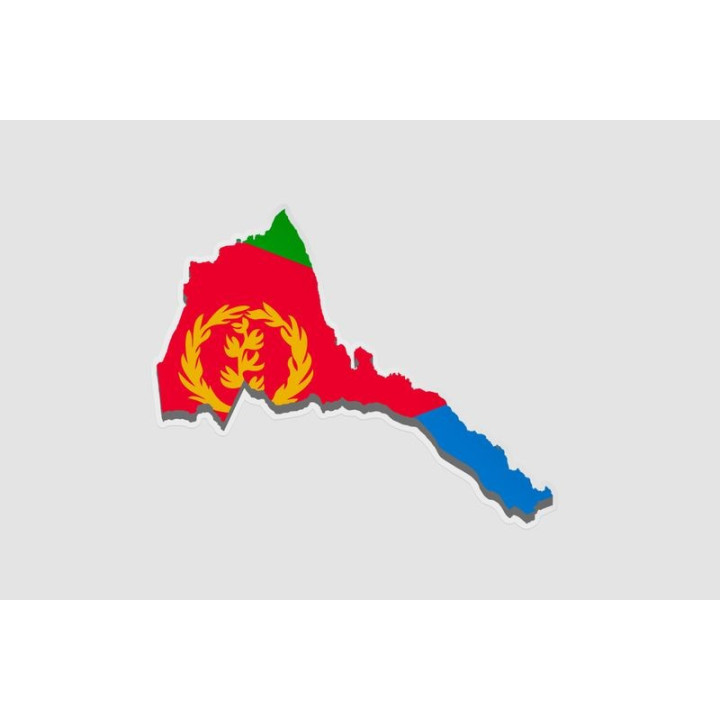 Eritrea Map Flag - DecalsHouse