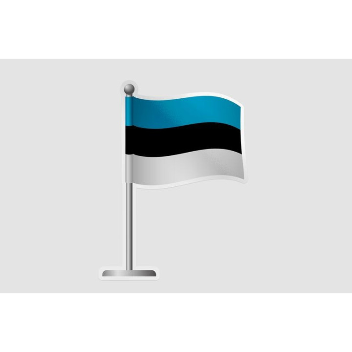 Estonia Flag Pole - DecalsHouse