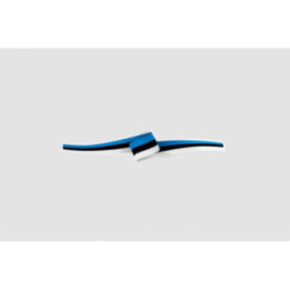 Estonia Flag Ribbon Style 3 - DecalsHouse