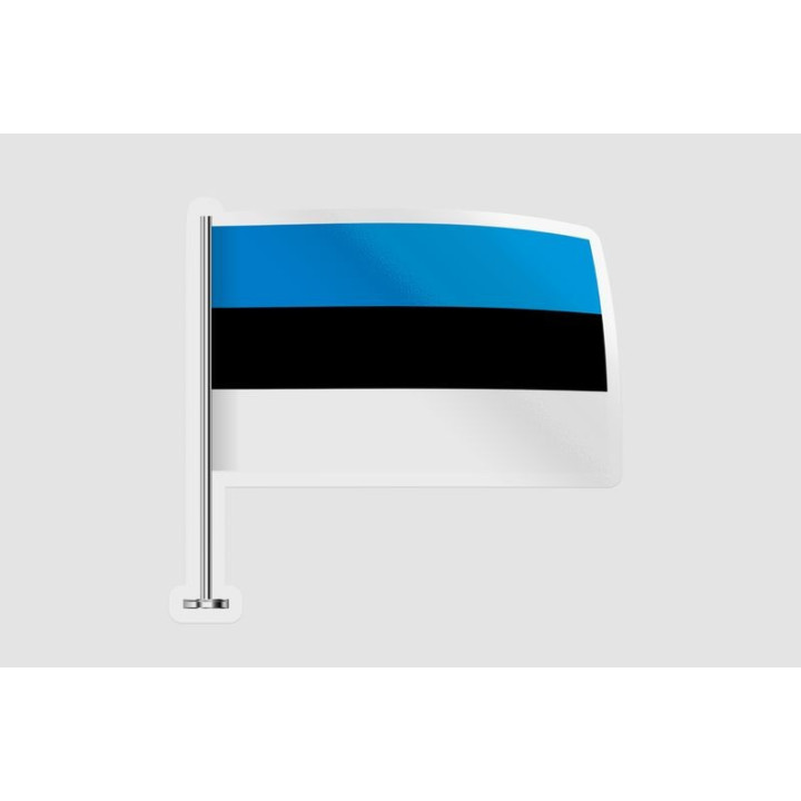 Estonia Flag Style 3 - DecalsHouse