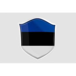 Estonia Flag Style 9 - DecalsHouse