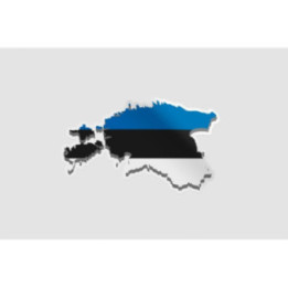 Estonia Map Flag - DecalsHouse