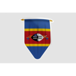 Eswatini Flag Pennant Style 7 - DecalsHouse