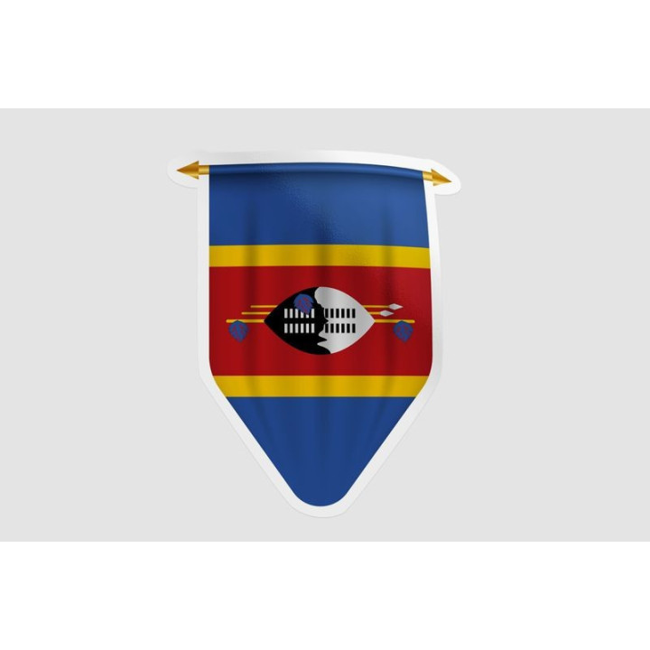 Eswatini Flag Pennant Style 7 - DecalsHouse