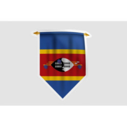 Eswatini Flag Pennant Style 8 - DecalsHouse