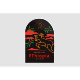 Ethiopia Coffee Label Style 2 - DecalsHouse