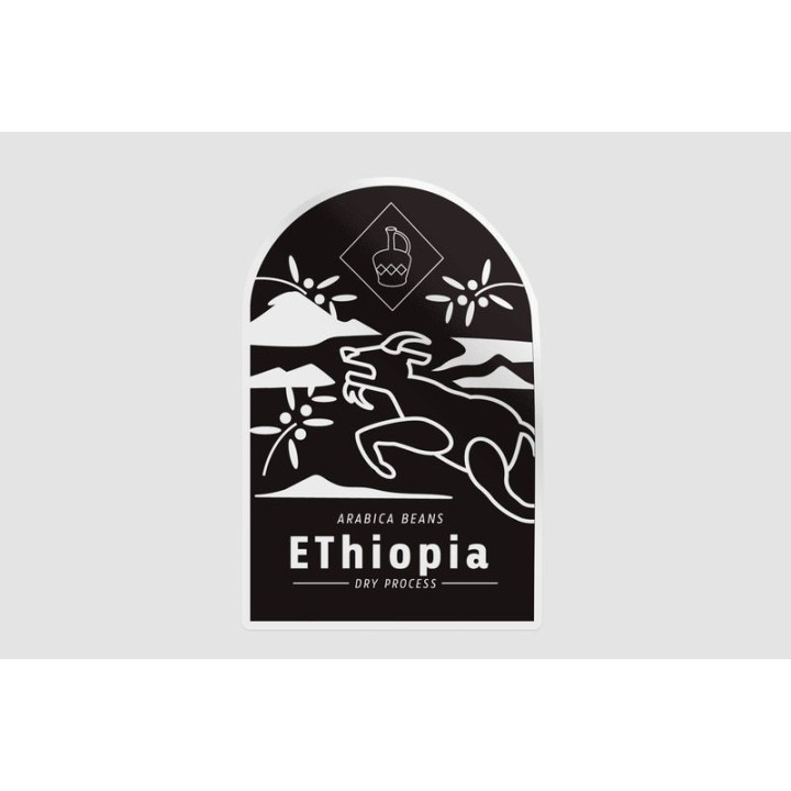 Ethiopia Coffee Label - DecalsHouse