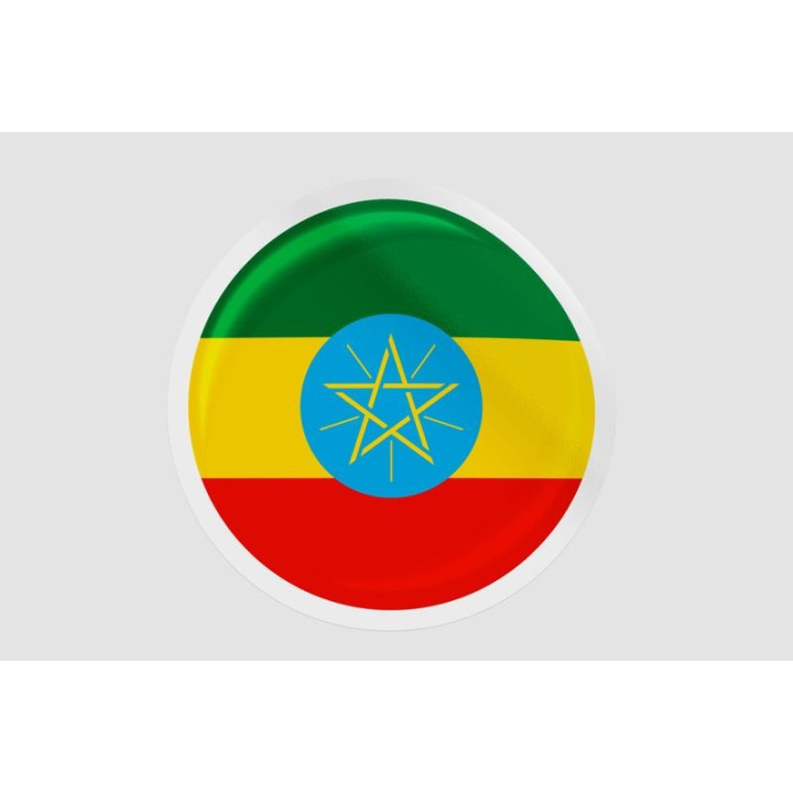 Ethiopia Flag Badge - DecalsHouse