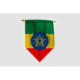Ethiopia Flag Pennant Style 10 - DecalsHouse