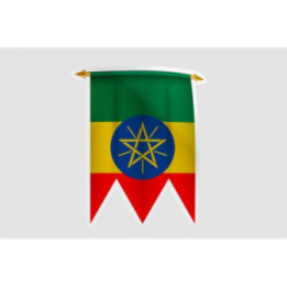 Ethiopia Flag Pennant Style 11 - DecalsHouse