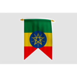 Ethiopia Flag Pennant Style 9 - DecalsHouse