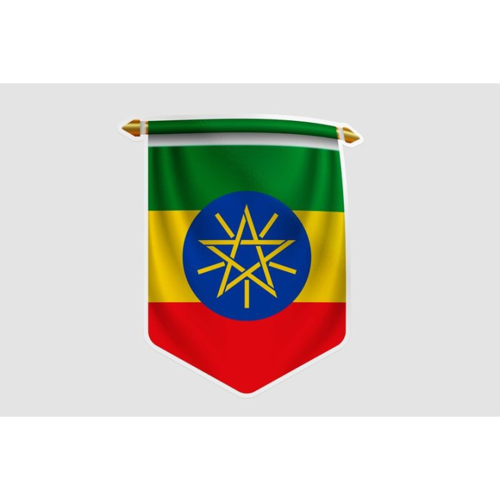 Ethiopia Flag Pennant - DecalsHouse