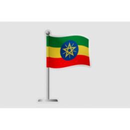 Ethiopia Flag Pole - DecalsHouse