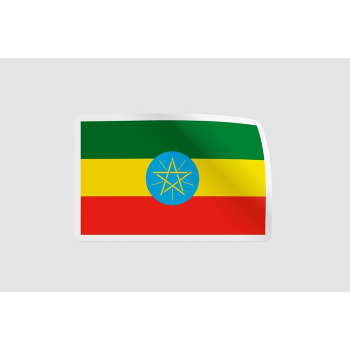 Ethiopia Flag Style 4 - DecalsHouse