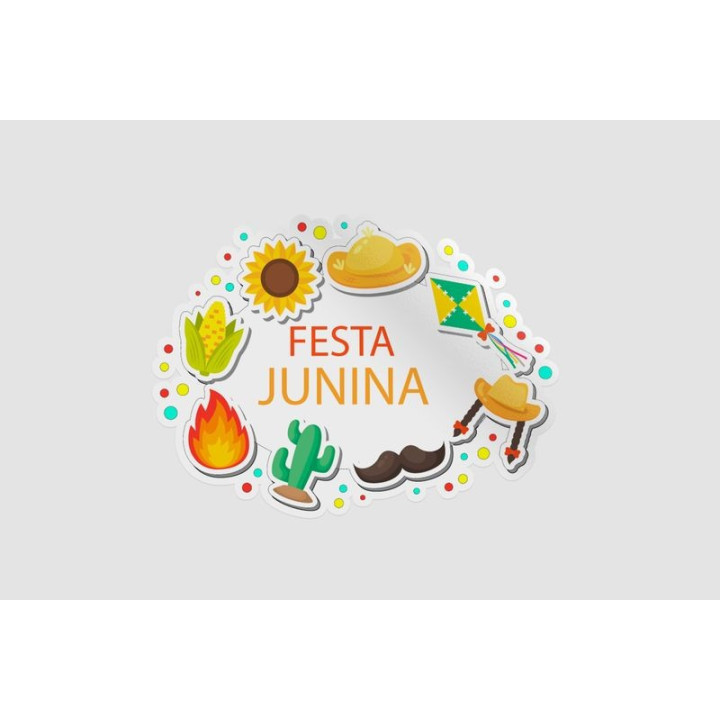 Festa Junina Stickers – Brazilian June Festival Decals (2-Pack)