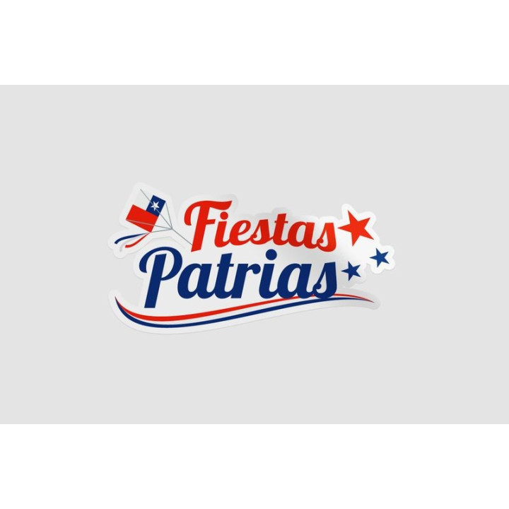 Fiestas Patrias Style 2 Sticker - DecalsHouse