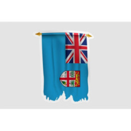 Fiji Flag Pennant Style 2 - DecalsHouse