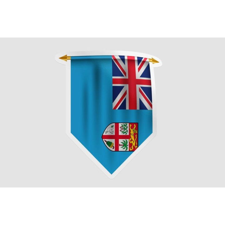 Fiji Flag Pennant Style 8 - DecalsHouse