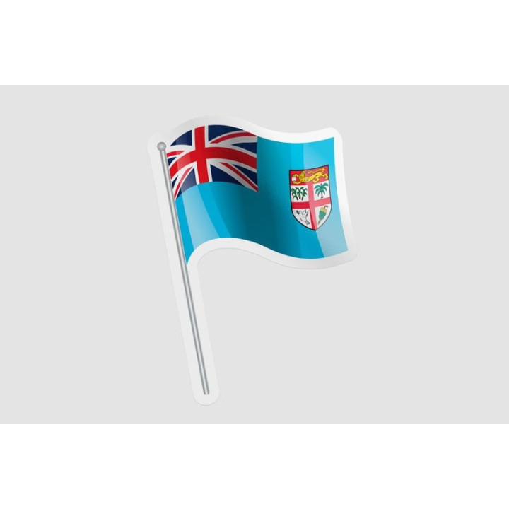 Fiji Flag Waving - DecalsHouse