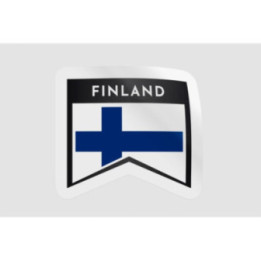 Finland Flag Badge Style 12 - DecalsHouse
