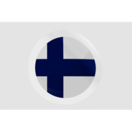 Finland Flag Badge Style 19 - DecalsHouse