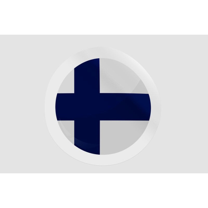 Finland Flag Badge Style 19 - DecalsHouse
