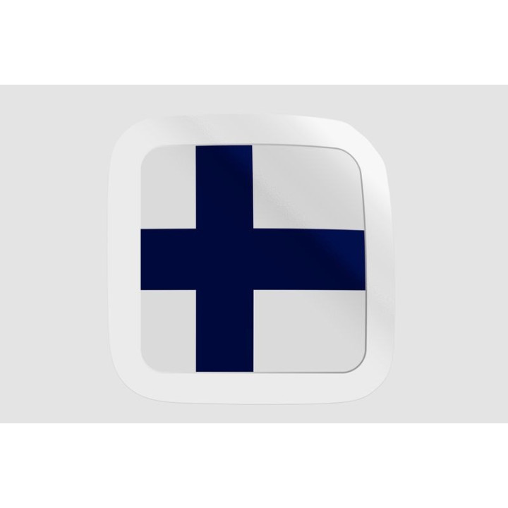 Finland Flag Badge Style 20 - DecalsHouse
