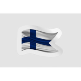 Finland Flag Badge Style 21 - DecalsHouse