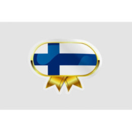 Finland Flag Badge Style 5 - DecalsHouse