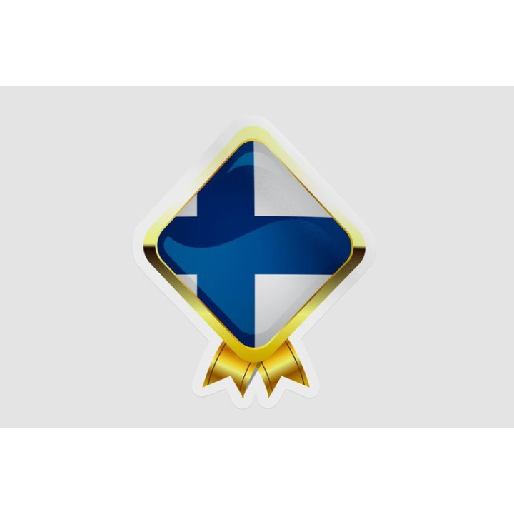 Finland Flag Badge - DecalsHouse