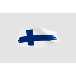 Finland Flag Brush Style 2 - DecalsHouse