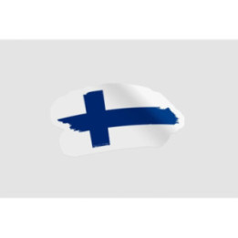 Finland Flag Brush Style 3 - DecalsHouse