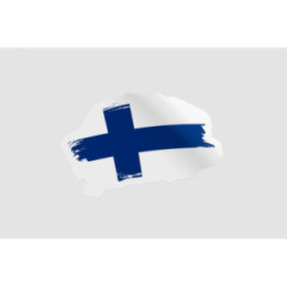 Finland Flag Brush Style 5 - DecalsHouse