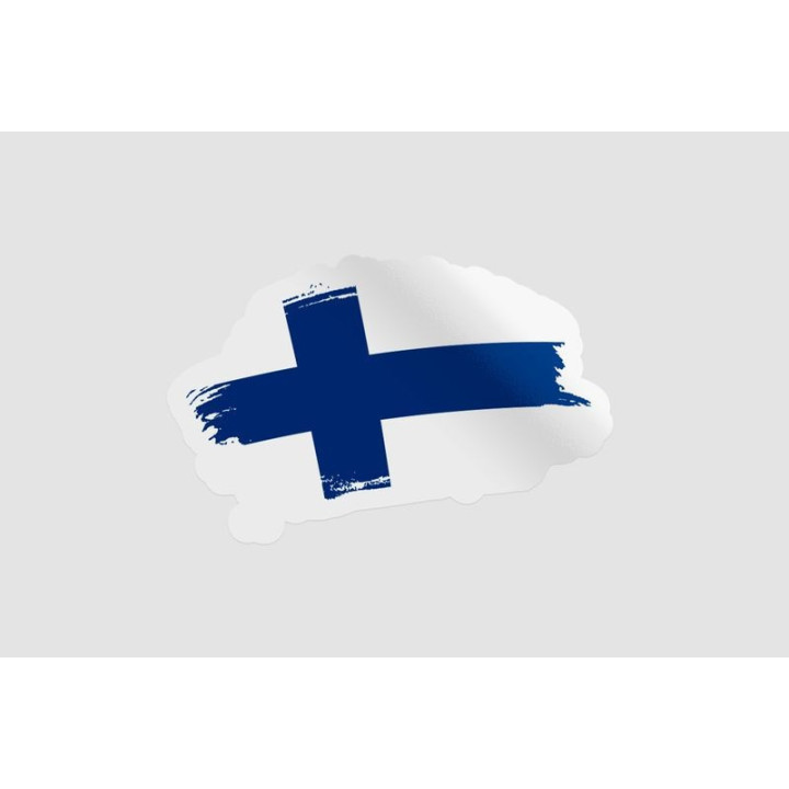 Finland Flag Brush Style 5 - DecalsHouse