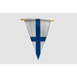 Finland Flag Pennant Style 4 - DecalsHouse