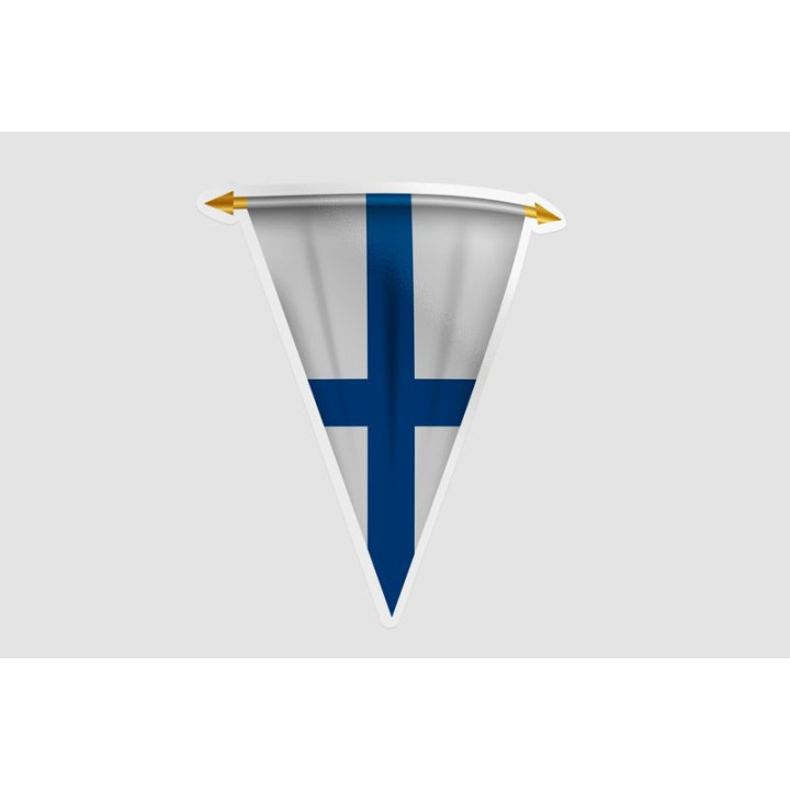 Finland Flag Pennant Style 4 - DecalsHouse