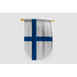 Finland Flag Pennant Style 5 - DecalsHouse