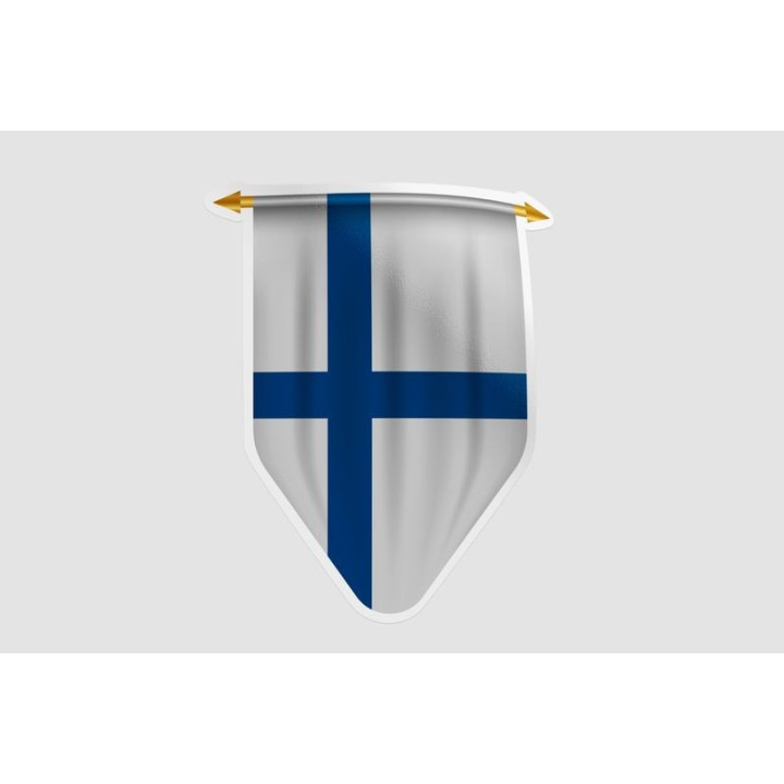 Finland Flag Pennant Style 7 - DecalsHouse