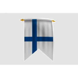 Finland Flag Pennant Style 8 - DecalsHouse