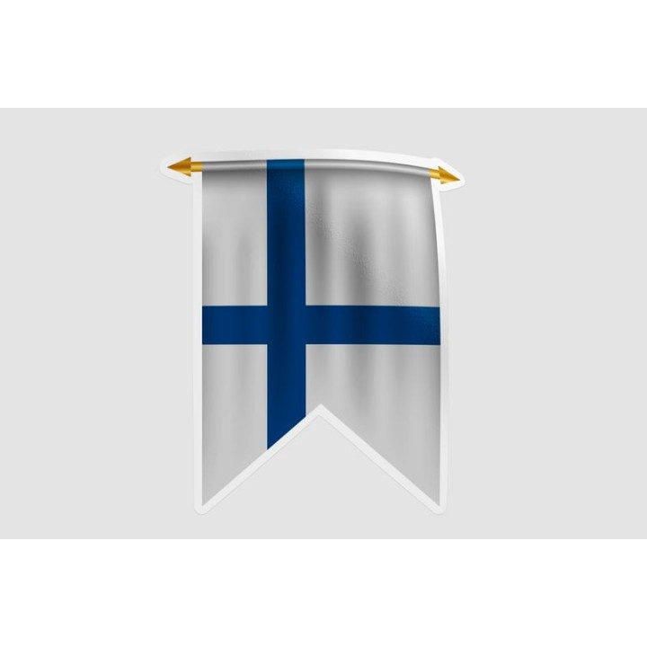 Finland Flag Pennant Style 8 - DecalsHouse