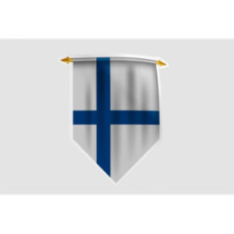 Finland Flag Pennant Style 9 - DecalsHouse