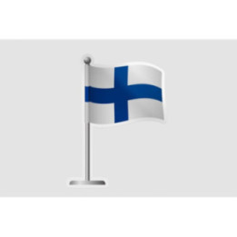 Finland Flag Pole - DecalsHouse