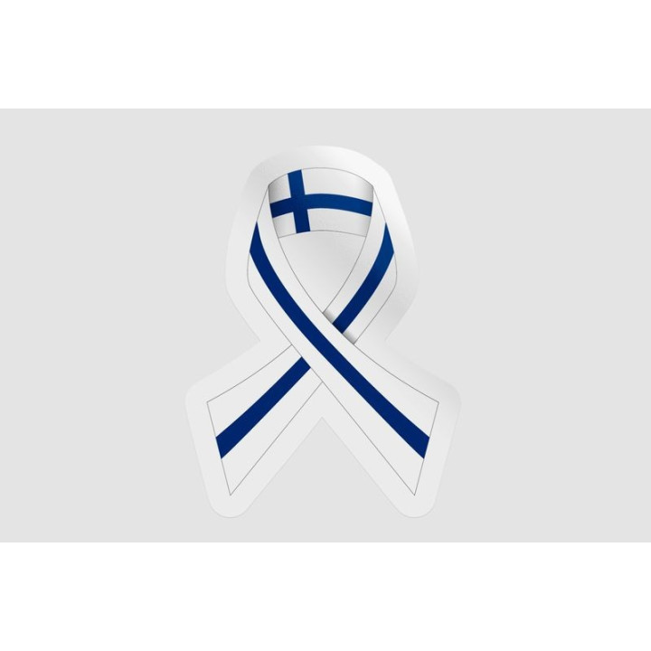 Finland Flag Ribbon Style 2 - DecalsHouse