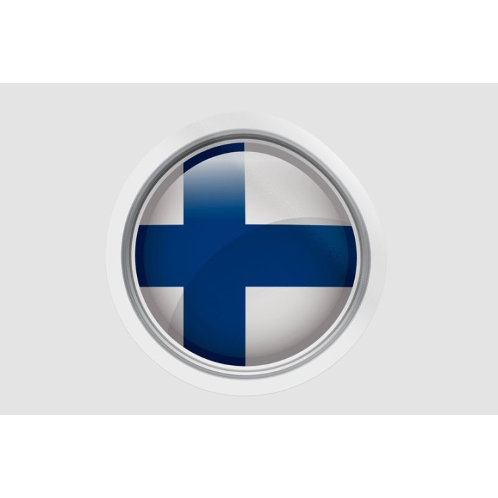 Finland Flag Shape Style 2 - DecalsHouse