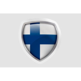 Finland Flag Shape Style 3 - DecalsHouse