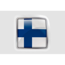 Finland Flag Shape Style 4 - DecalsHouse