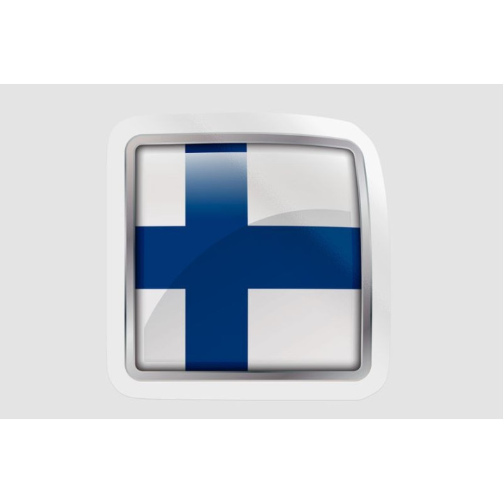 Finland Flag Shape Style 4 - DecalsHouse