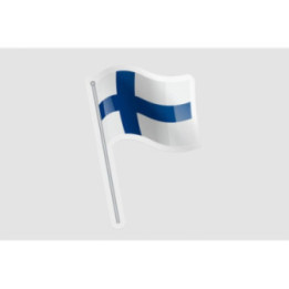 Finland Flag Waving Style 2 - DecalsHouse