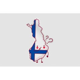 Finland Map Flag Faces - DecalsHouse