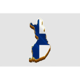 Finland Map Flag Style 2 - DecalsHouse